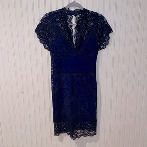 Nicole Miller Blue Cocktail Dress